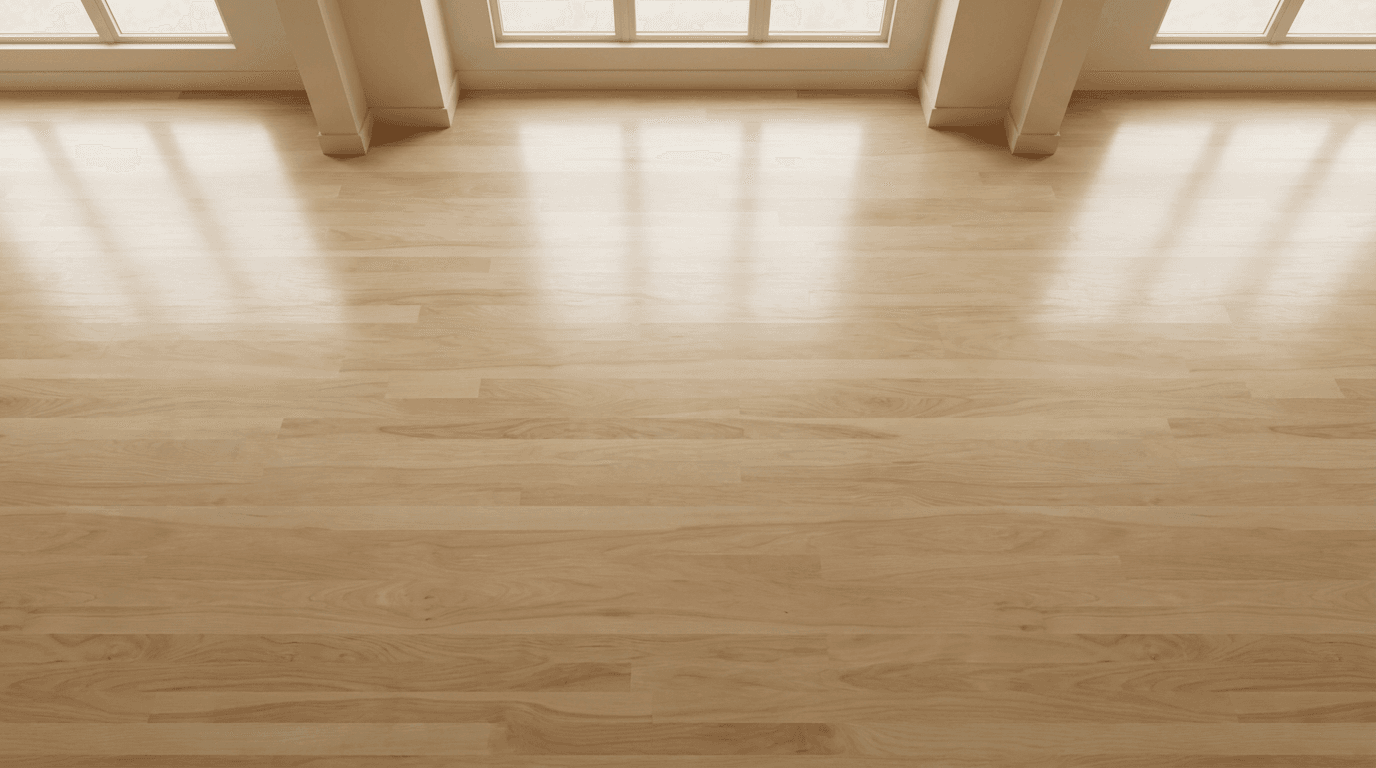 Newly painted room with wood flooring and natural light at a London property after construction finishing