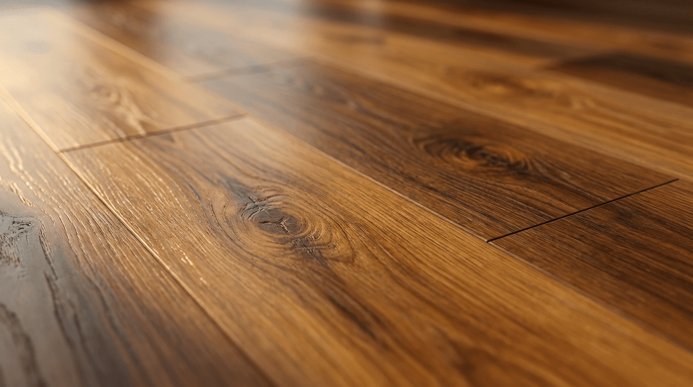 Close-up of hands rolling a floor covering into place